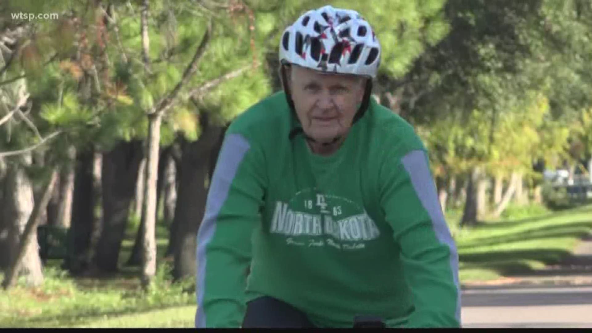 Morris McDonald rides the Pinellas Trail. He says there's no reason to quit.