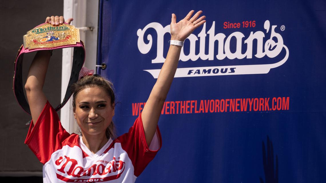 Miki Sudo ready for win at Nathan's Famous Hot Dog Eating Contest