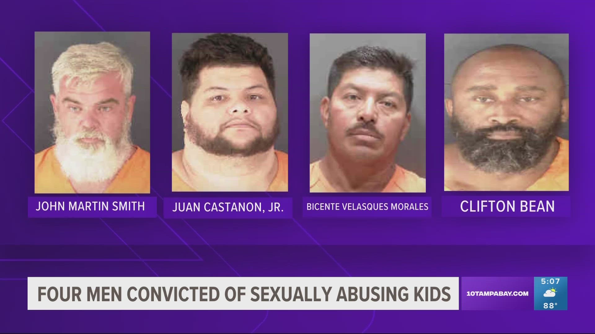 Clifton Bean, John Smith and Bicente Morales were sentenced to life in prison. Juan Castanon Jr. is awaiting sentencing.