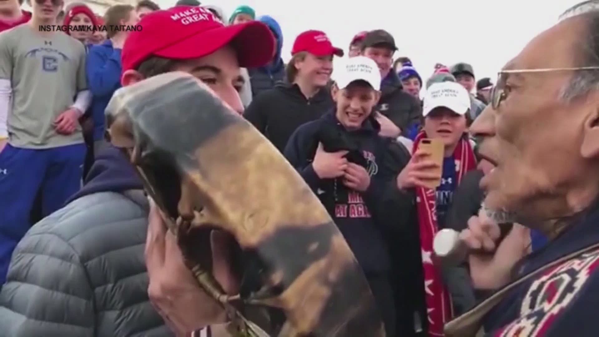 A group of white teenagers, many wearing 'Make America Great Again' hats, was seen in a viral video with a Native American Vietnam veteran singing during the first Indigenous People's March in Washington on Friday. But as CBS News' Marc Liverman explains, both key figures from the video are now talking...indicating there might be more to the story than what was seen on camera.