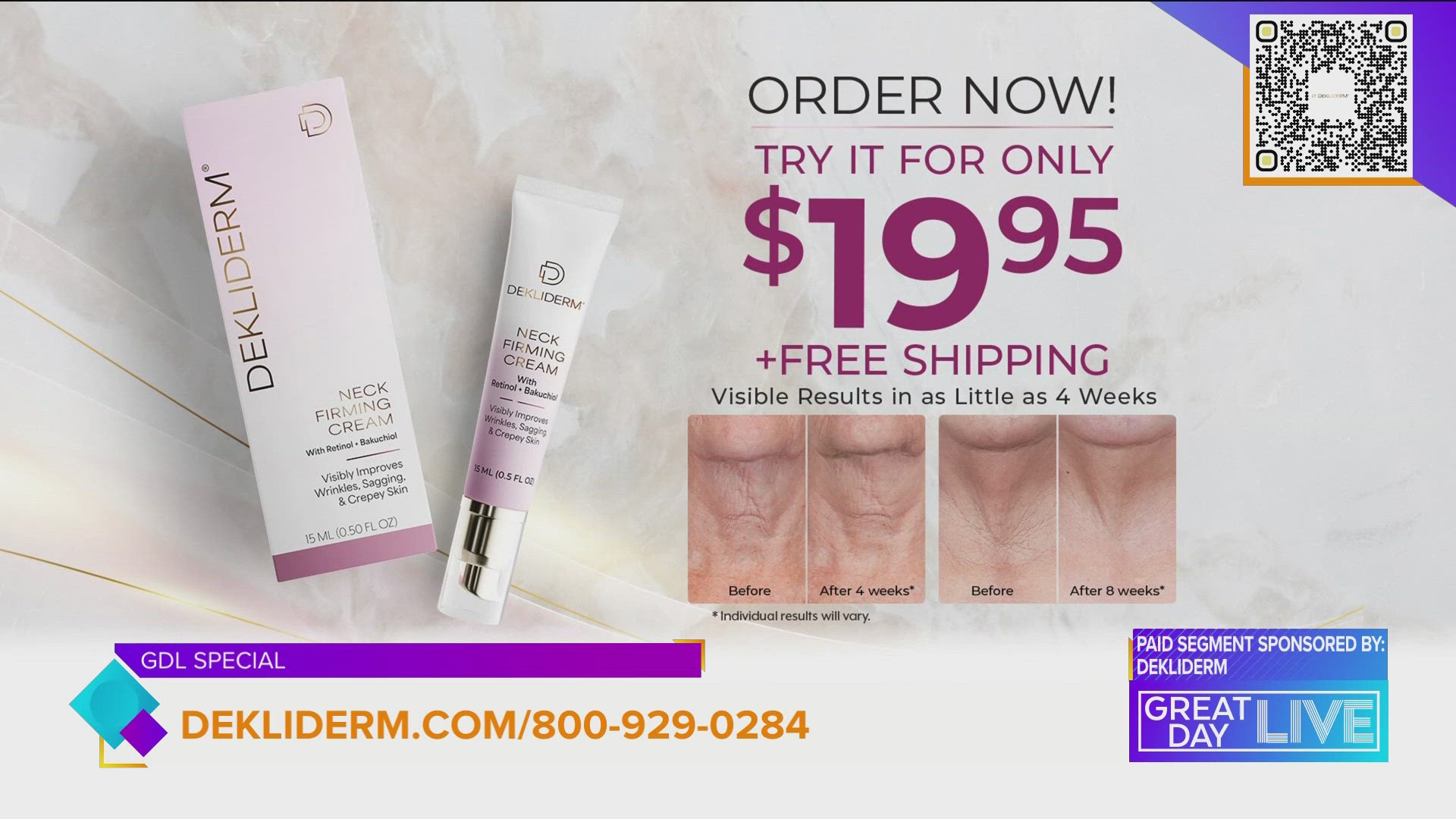 This story sponsored by Dekliderm. If you're looking to erase the signs of aging, Dekliderm may be just what you need. www.dekliderm.com