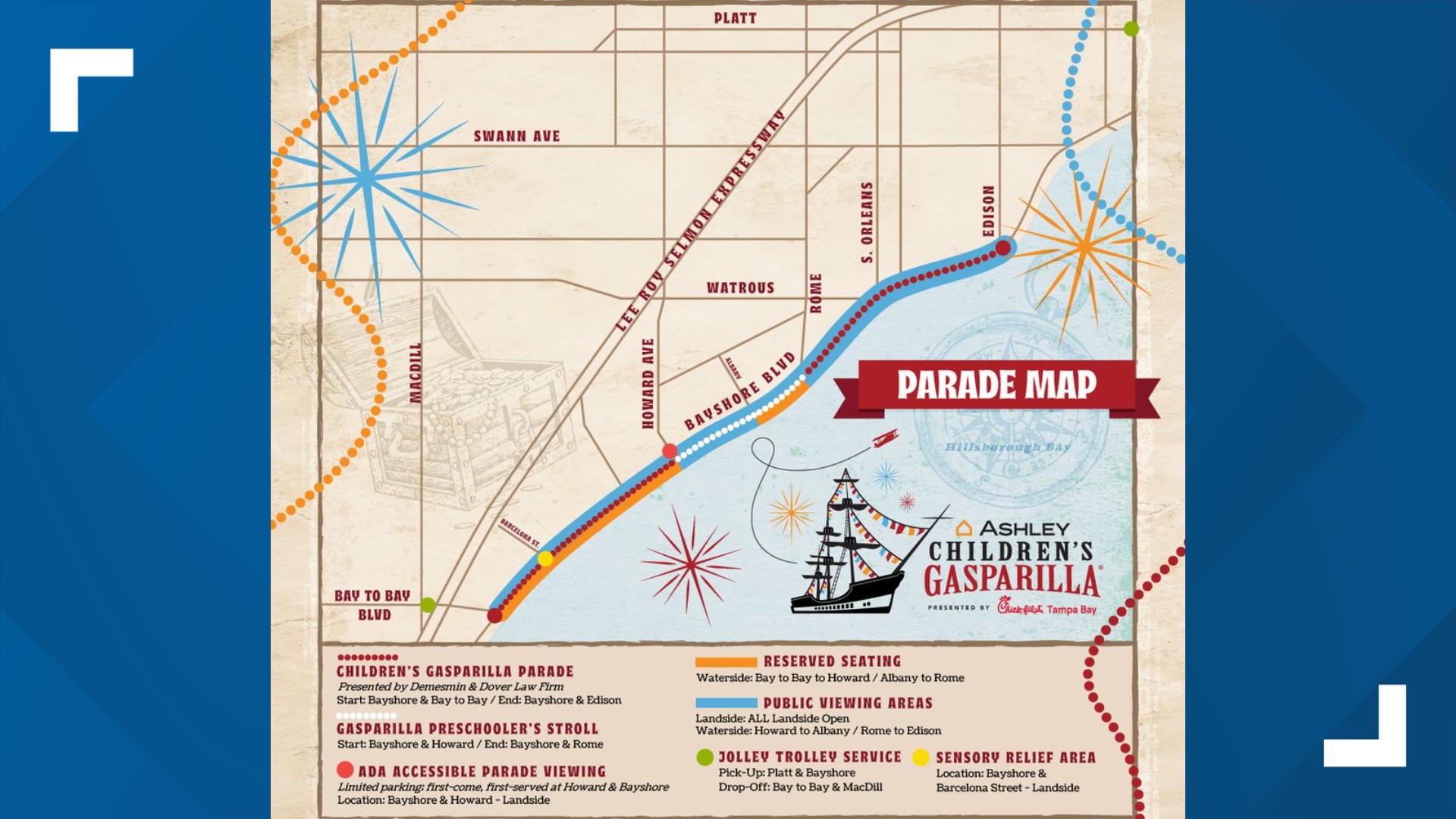 Children's Gasparilla Parade 2023 Date, parade route, parking