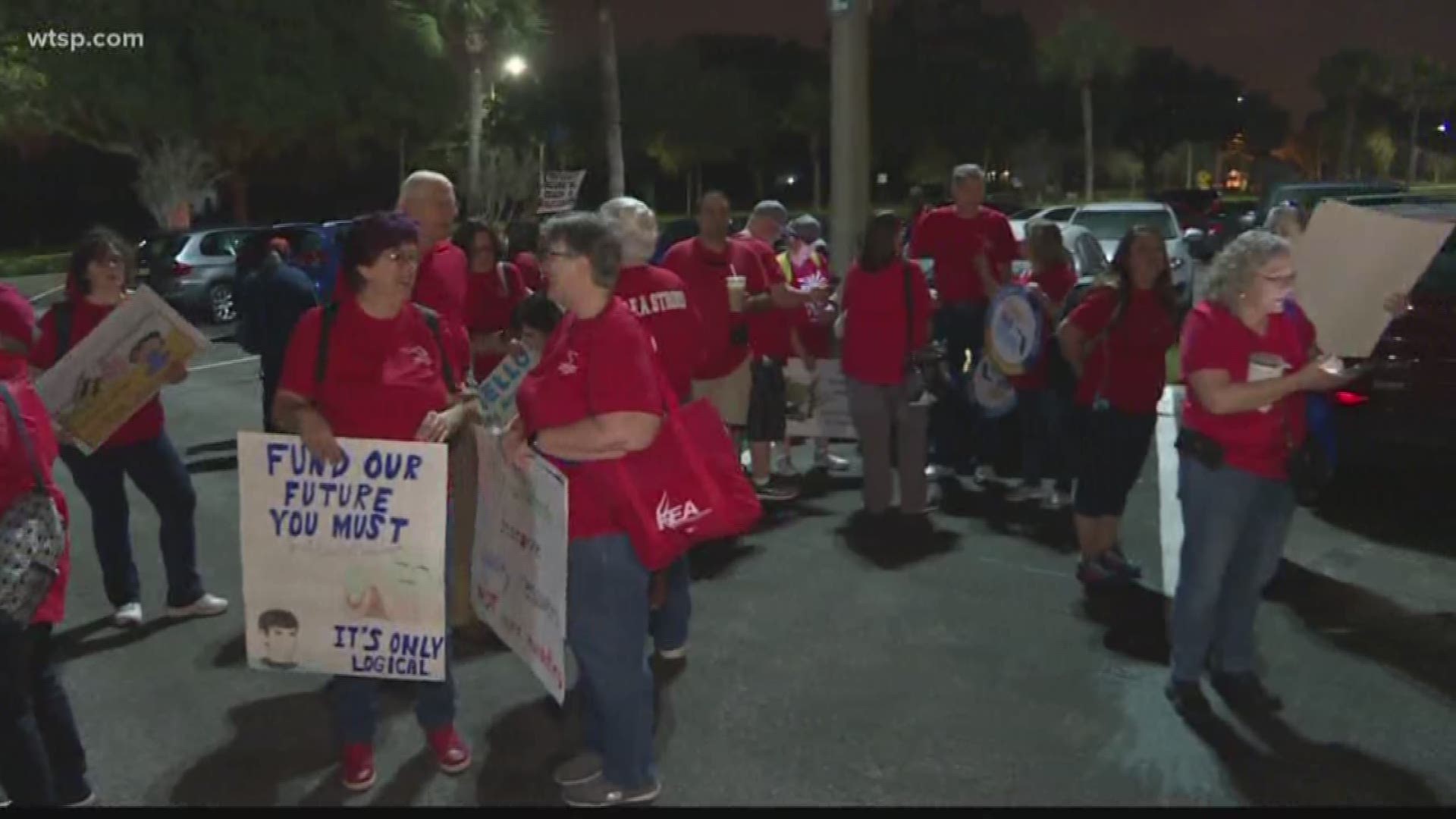The largest group of school employees headed to Tallahassee comes from Polk County.