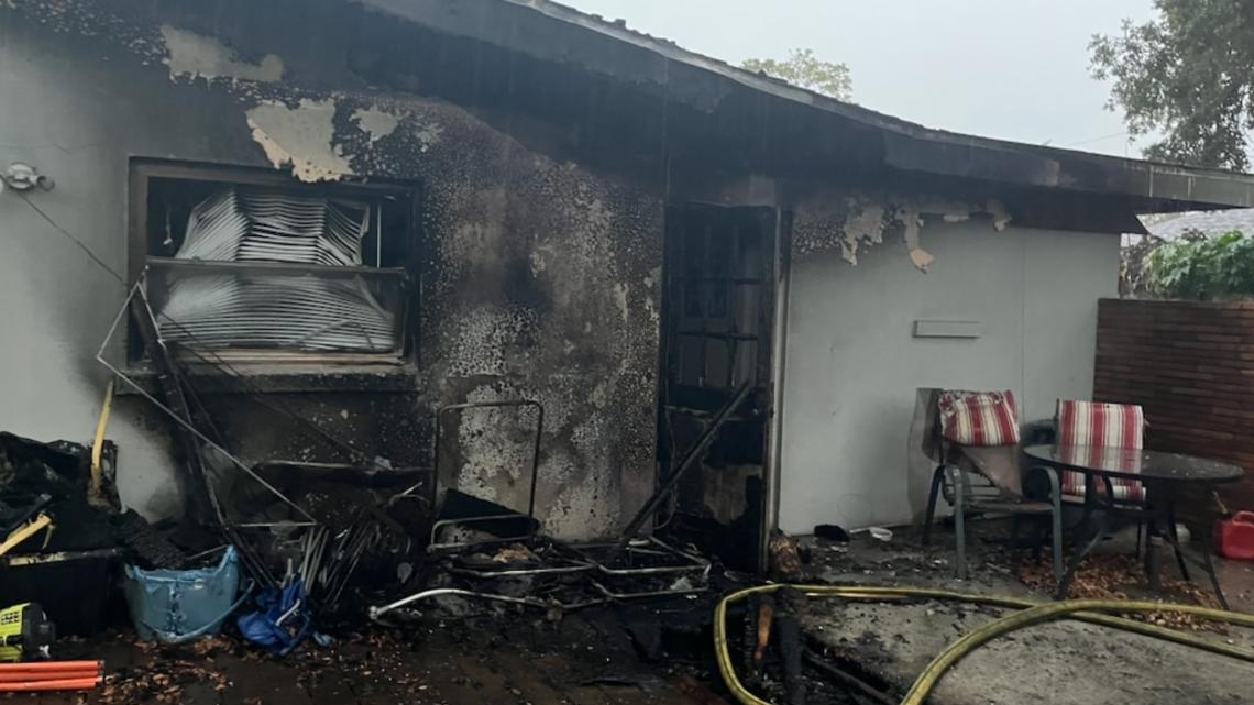 Lightning strike leads to house fire in Clearwater