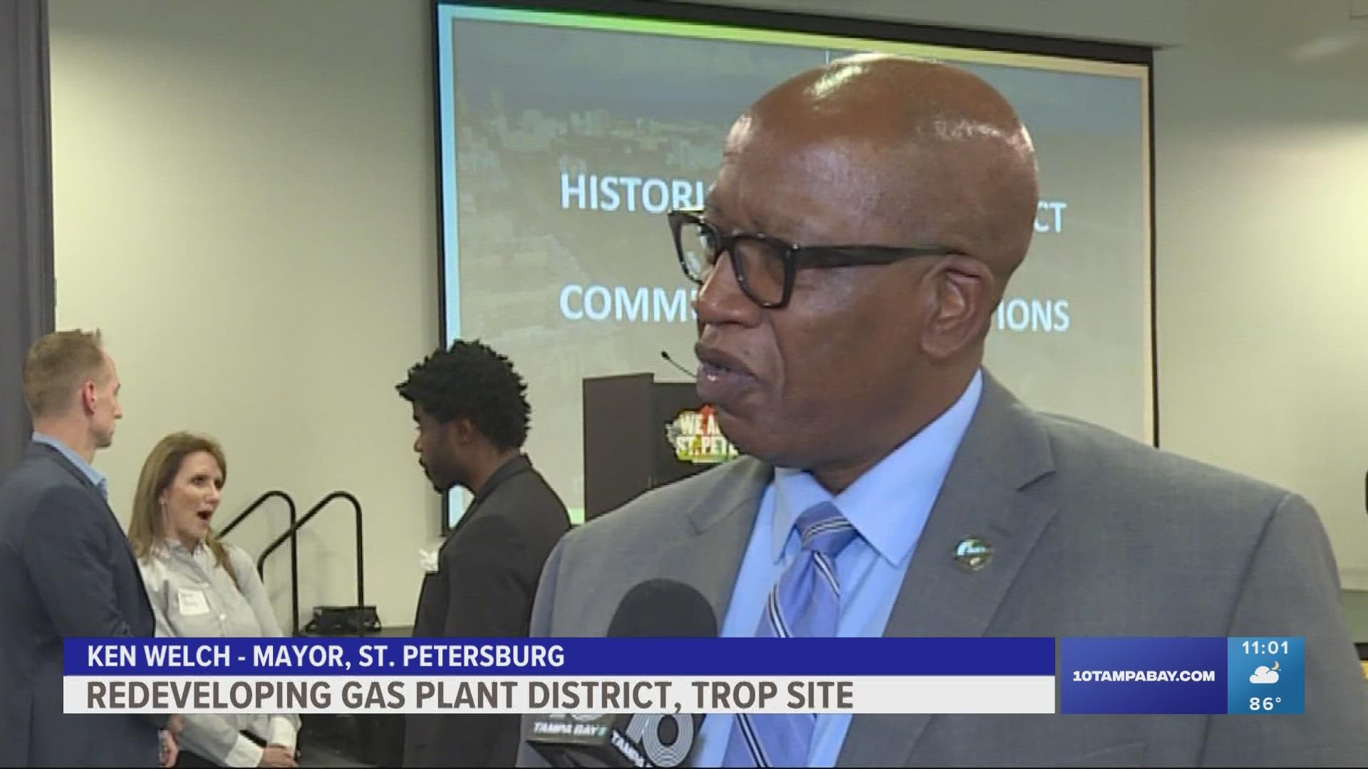 Mayor Ken Welch announced in June that community meetings would be part of the redevelopment process of the Historic Gas Plant District.