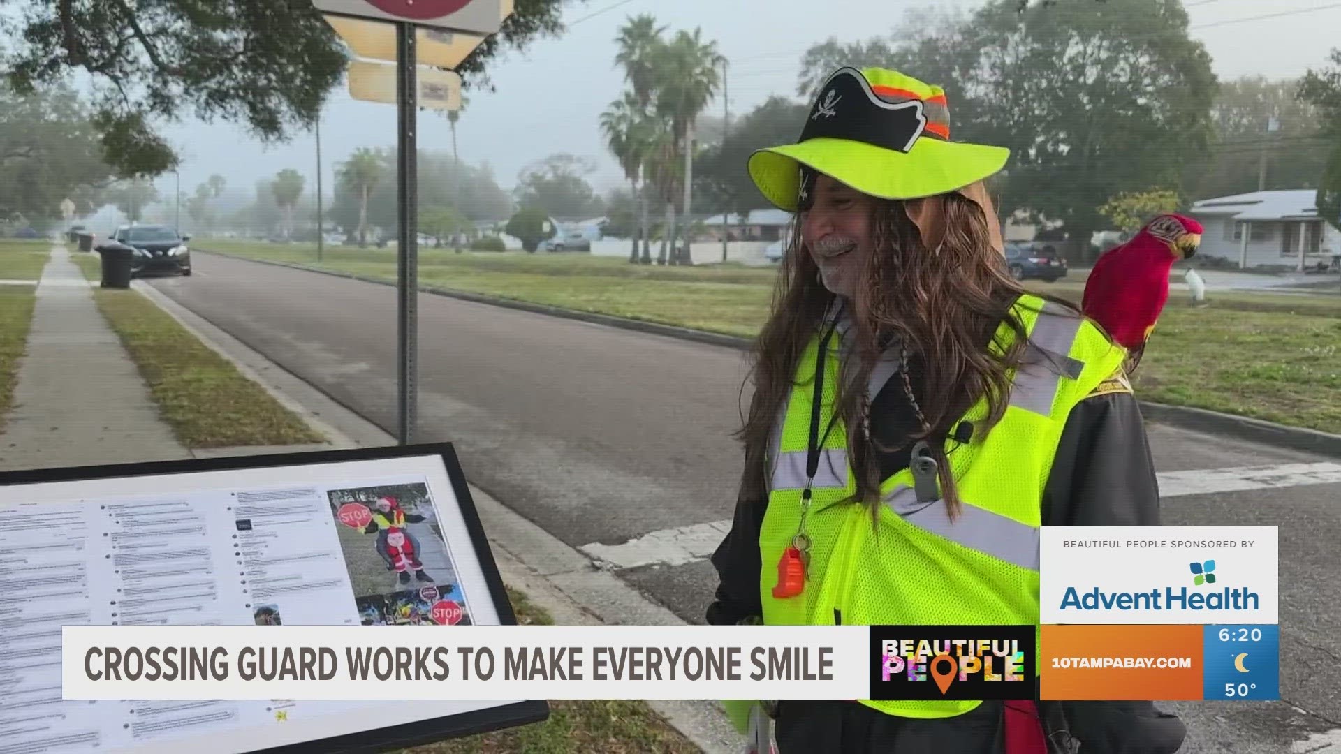 The main job of a crossing guard is to help your kids get to school safe. But one crossing guard in St. Petersburg is doing that and so much more.