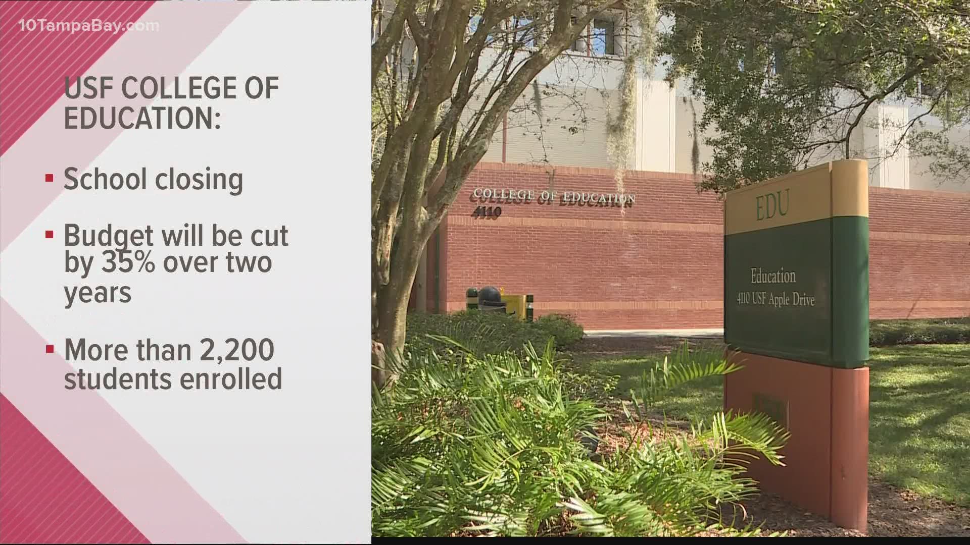 Earlier this month, USF announced it planned to cut $36.7 million from its overall budget.