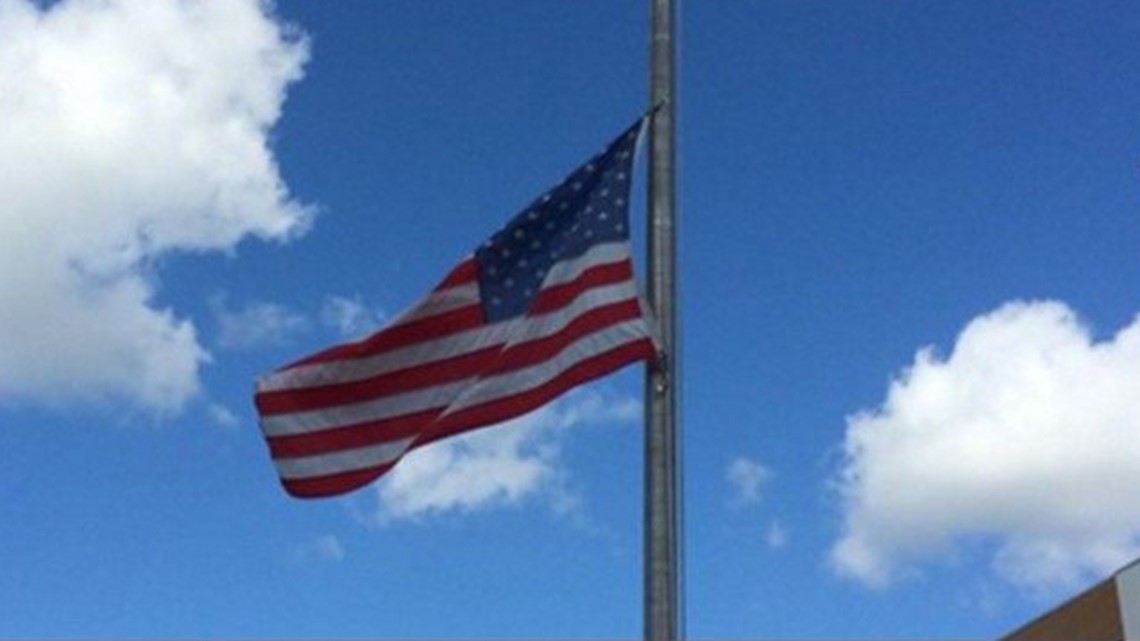 Flags flown at halfstaff to remember fallen peace officers