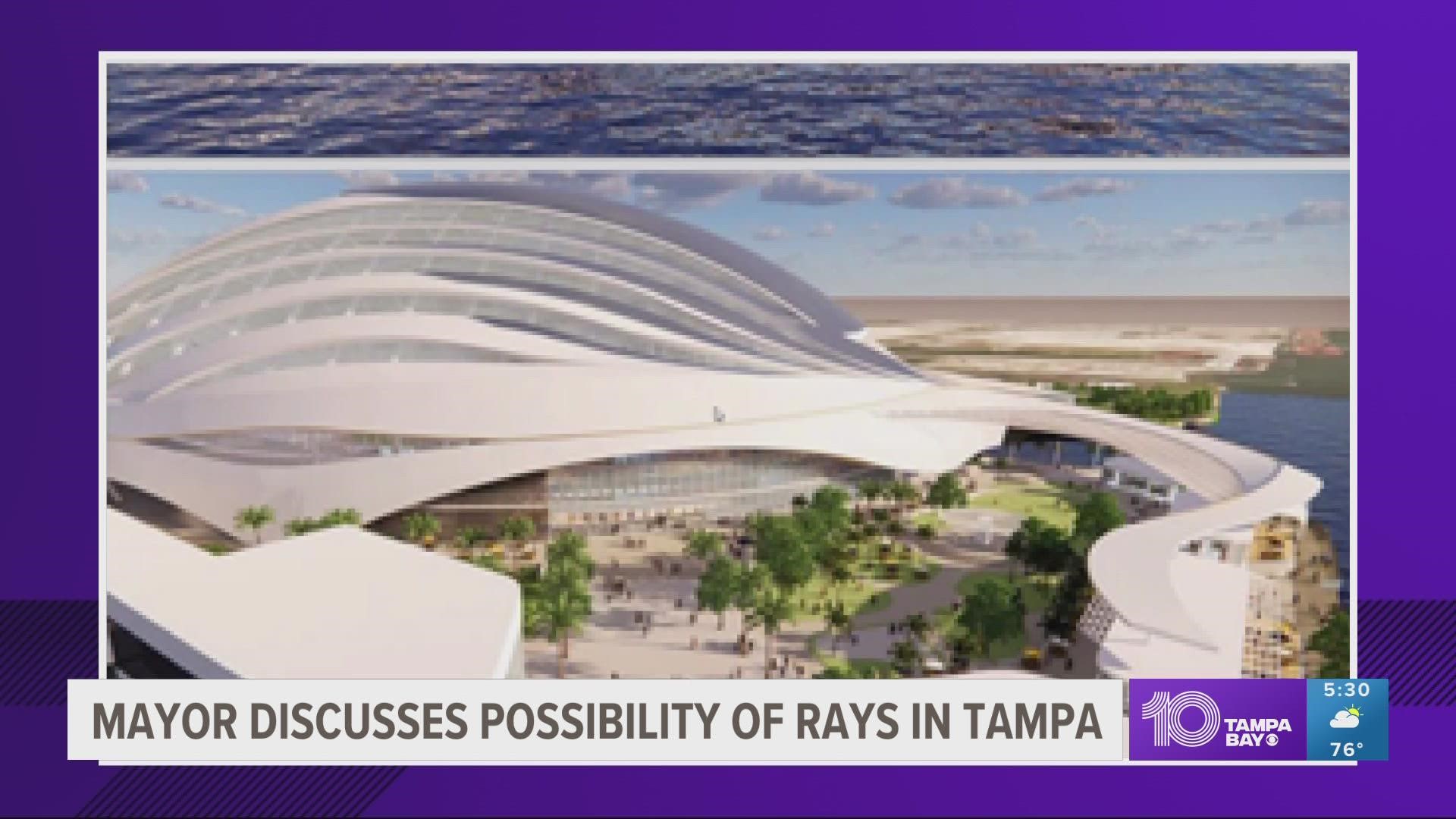 While Mayor Jane Castor said she hasn't been a part of any development plans recently, she's in support of moving the Tampa Bay Rays across the Bay.