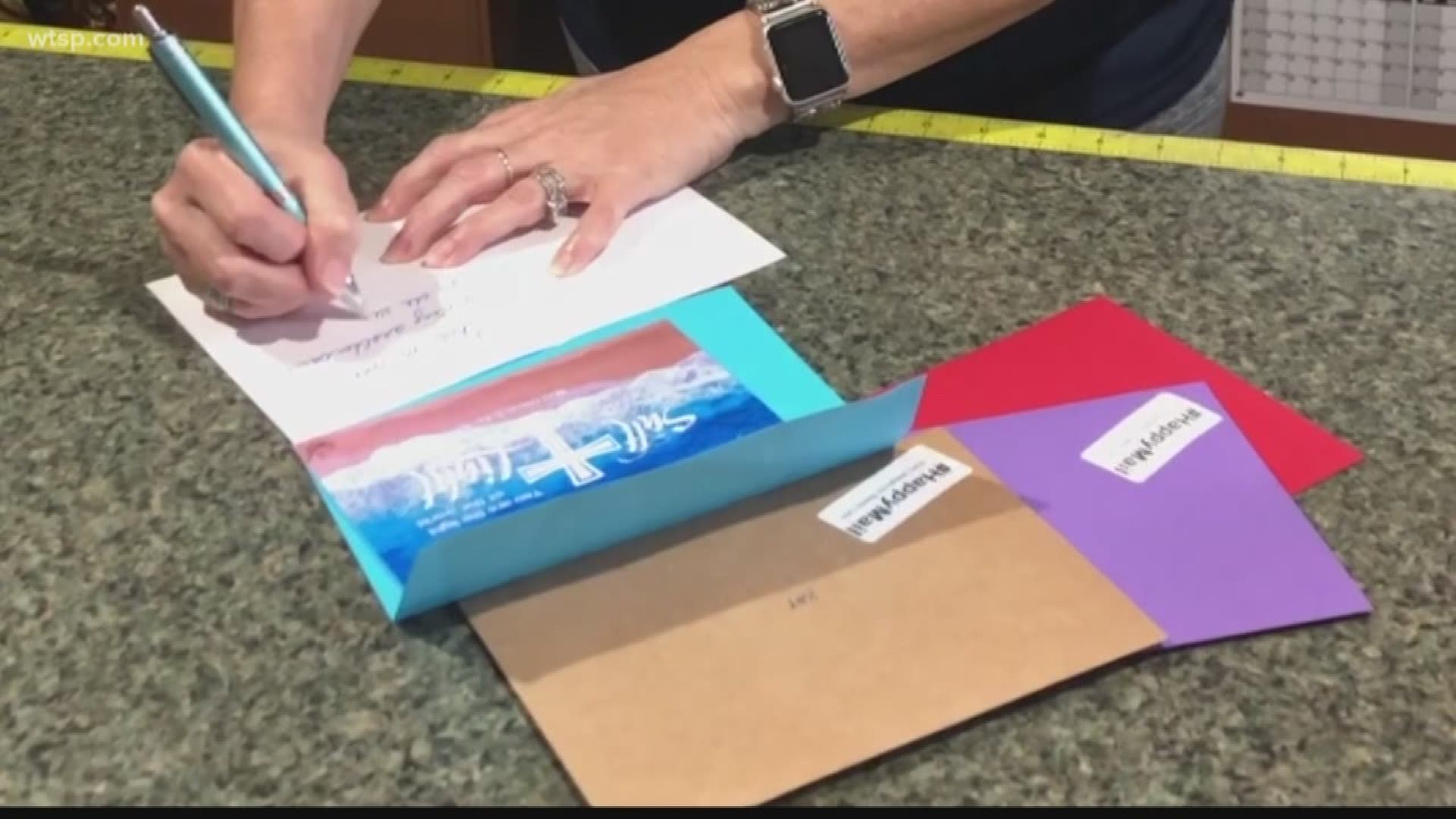 Stacey Lynn Milholland’s started taking requests from neighbors and strangers to send her handmade cards to their loved ones and friends.