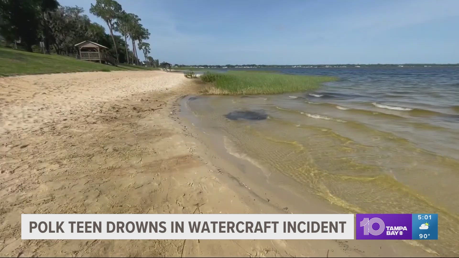 The teen was thrown from his Jet Ski after taking an abrupt turn, according to the sheriff's office.