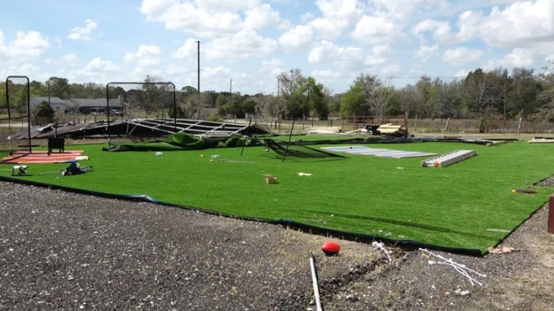 Thunderstorms damage new Pasco youth baseball facility days before first practice