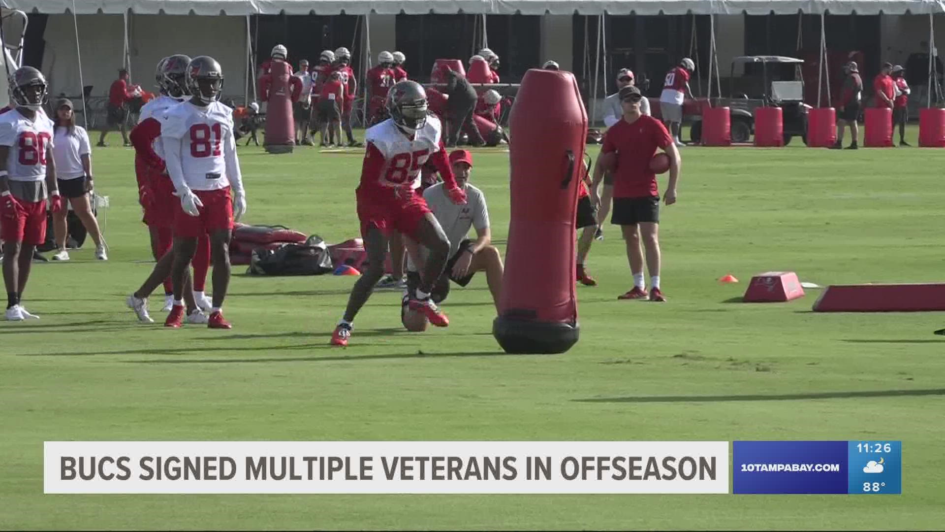 Tampa Bay has picked up multiple veterans during the offseason.