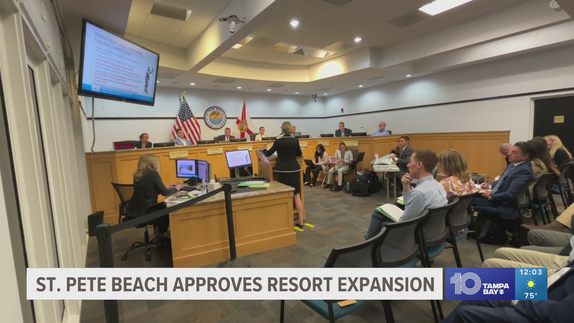In a 3-2 vote, commissioners approved updates to the Sirata beach resort along with a 10-story JW Marriot hotel and an 8-story Hampton Inn.