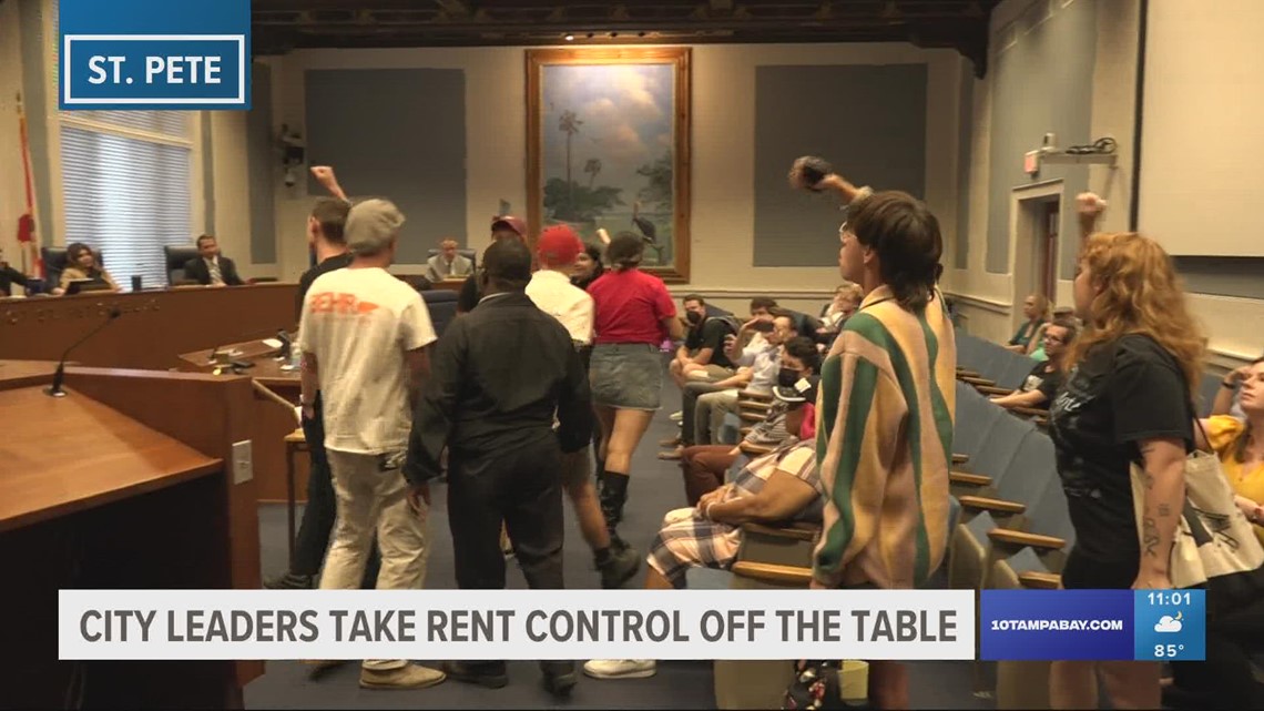 'We will not be silenced': St. Pete tenants outraged after city leaders take rent control off the table