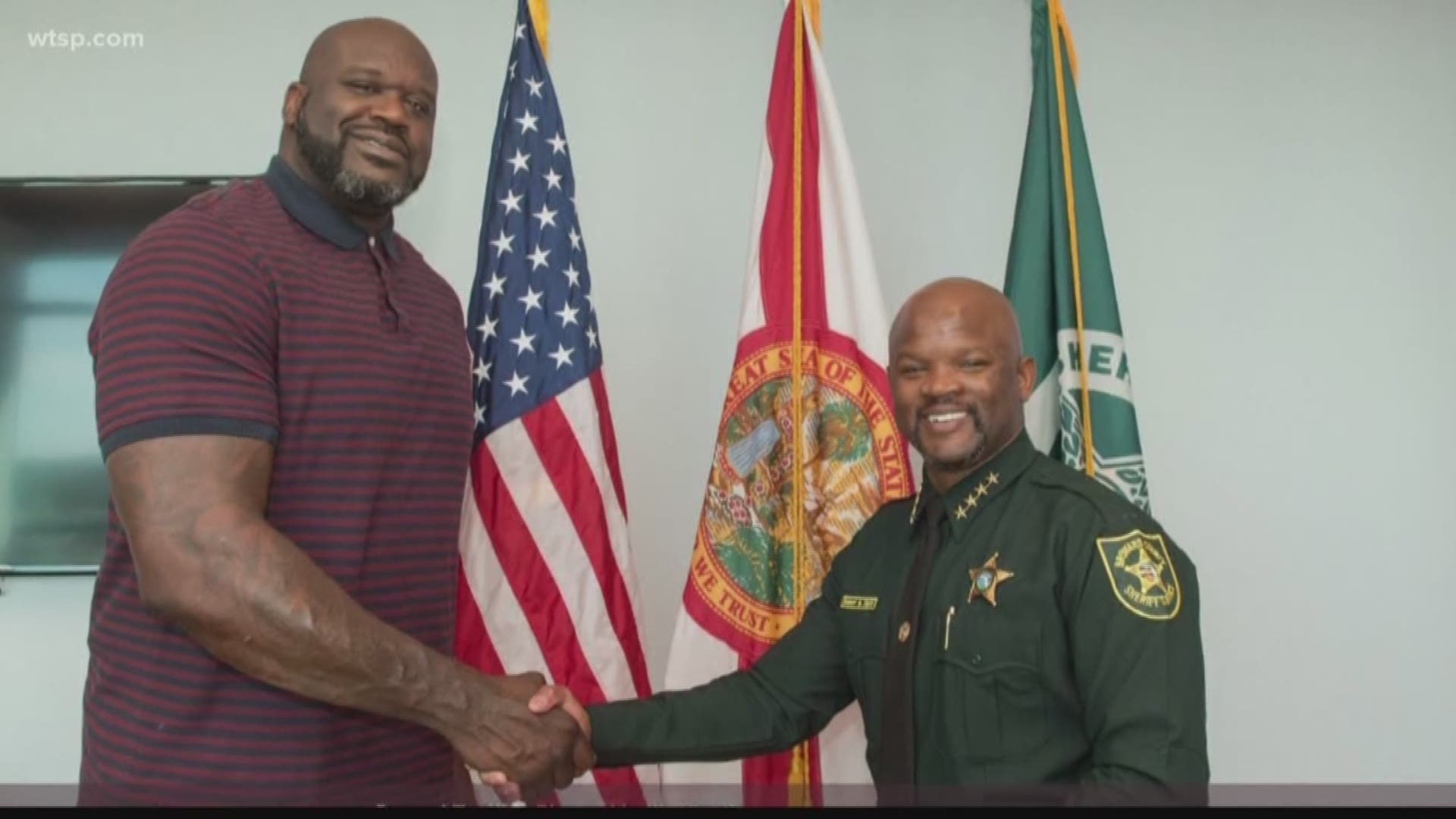 The Broward County Sheriff's Office has a new, very tall member on its team.