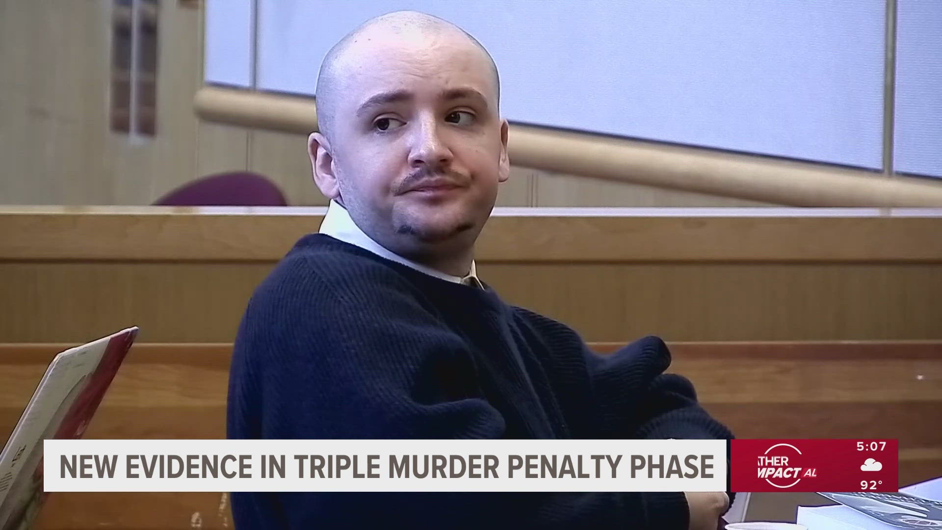Testimony continued in the sentencing phase of the Pinellas County man's triple murder trial.