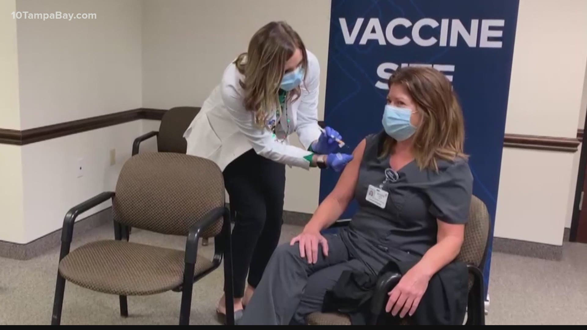 Healthcare workers at Doctor's Hospital in Sarasota treated the first hospitalized COVID-19 patient in the state. Now they're preparing to receive the vaccine.