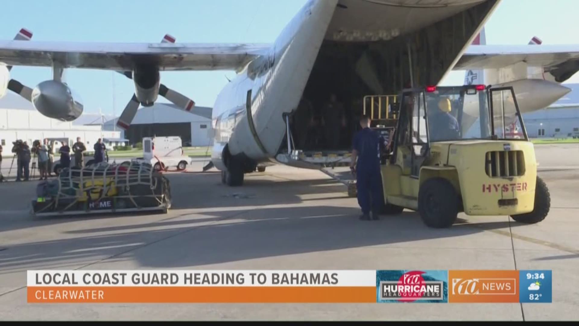 Members of the U.S. Coast Guard based in Clearwater are headed to the Bahamas.