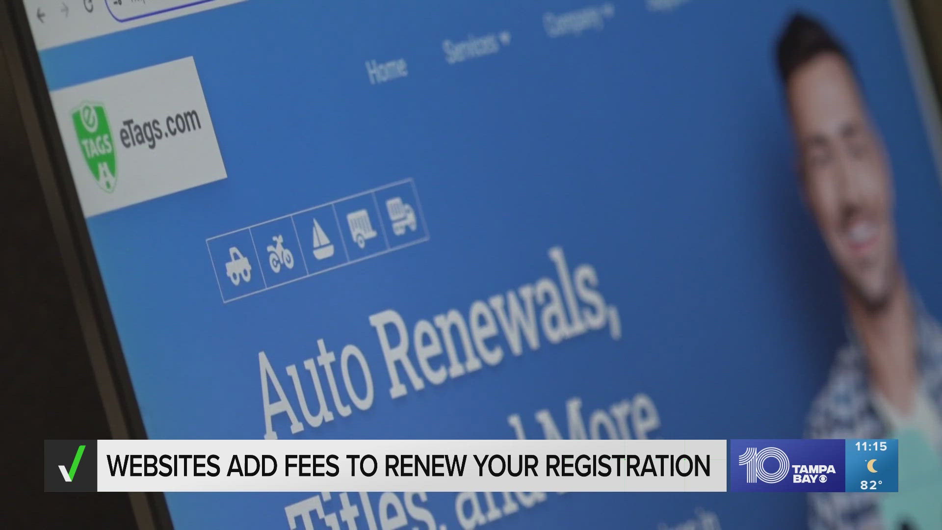 Third-party companies that renew tags charge service fees on top of the standard renewal costs that are charged by the state.