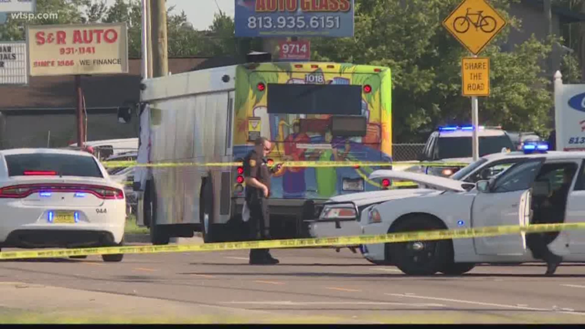 A bus driver was stabbed to death on a city bus Saturday. Tampa police said the stabbing happened near Nebraska Avenue and Locust Street. Police said the suspect got off the bus and ran toward Interstate 275. Officers said they were able to find the suspect and arrest him.