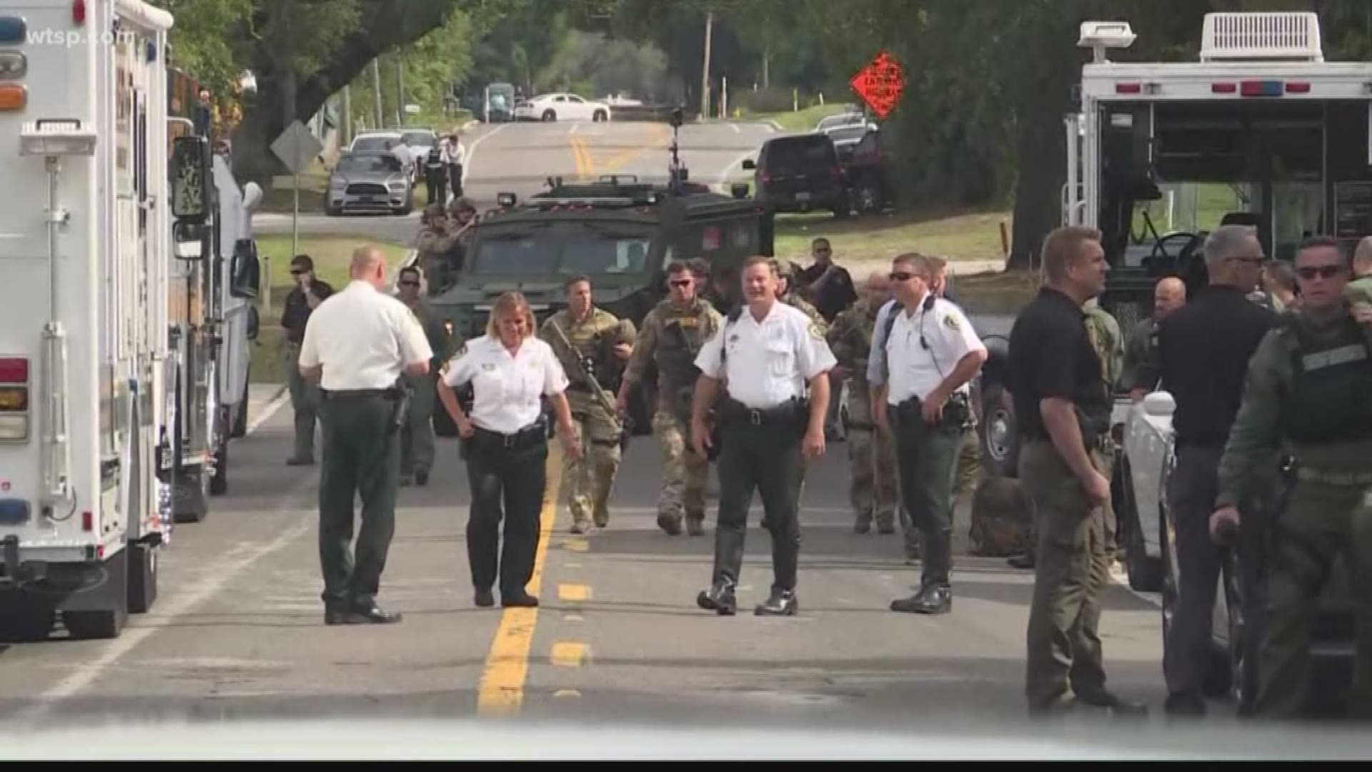 A SWAT team and Hillsborough County sheriff's deputies are searching for a man early Friday.

The sheriff’s office initially got a call for a report of a burglary around 4:13 a.m. Friday. A few minutes later, a homeowner at another house nearby saw a man dressed in all black carrying a rifle, according to Hillsborough County Sheriff's Office Col. Ciro Dominguez.

Dominguez said the homeowner confronted the man before the suspected burglar ran off.

Around 4:26 a.m. Friday, two employees at the Commercial Duct Systems building called police about the man carrying the rifle. Law enforcement officers have since secured the building.

Deputies have not provided a description of the man they're trying to find. The sheriff’s office is asking for the man who was carrying the rifle to turn himself in.

Anyone who knows the whereabouts of the suspected burglar or who has information about the case is asked to call the sheriff's office at 813-247-8000.