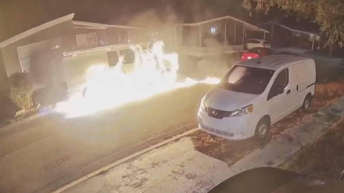 After they shared their story to 10 Tampa Bay News, men start 'suspicious' fire at their home