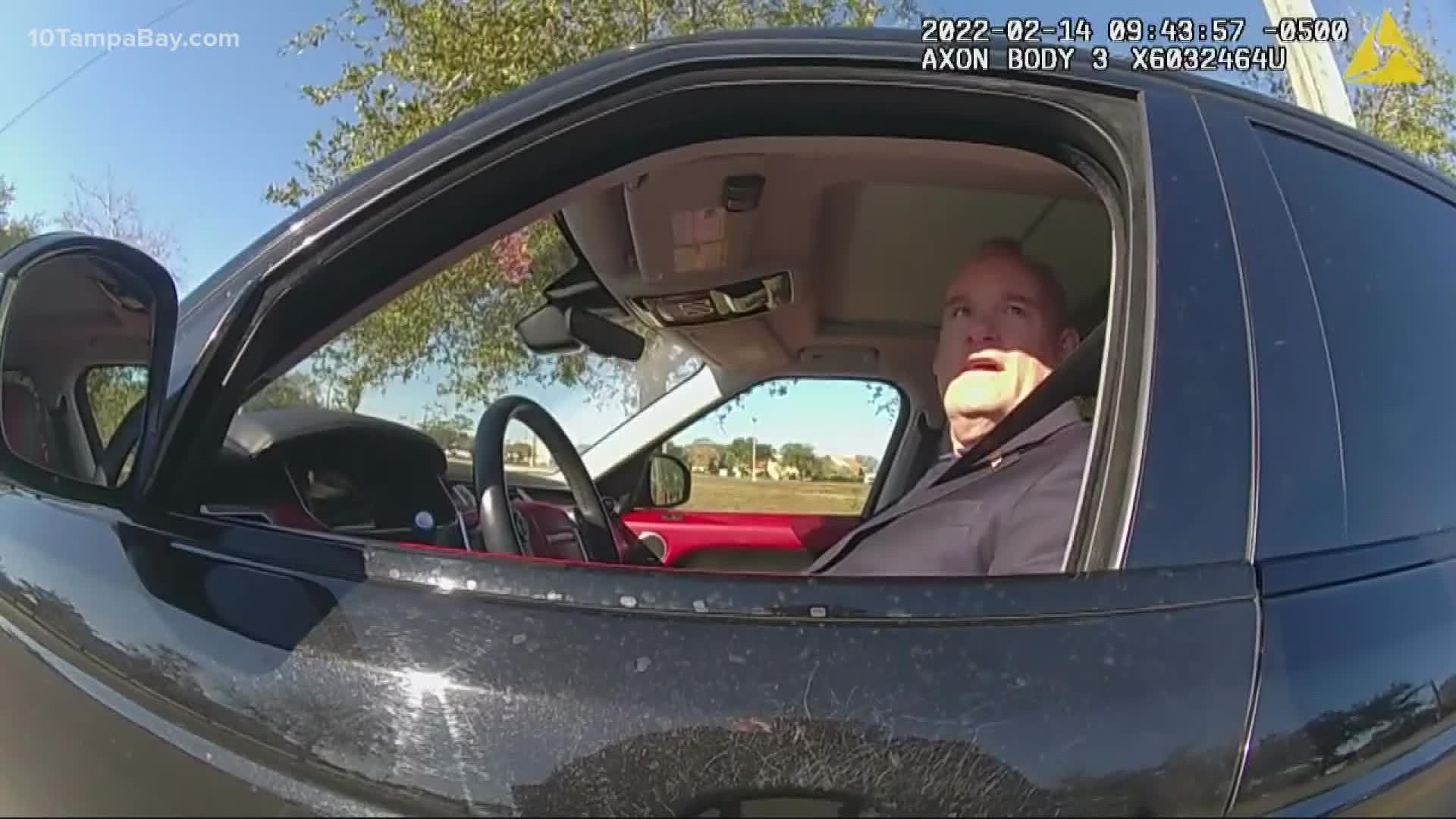 In body camera video, the Republican candidate could be heard threatening to have an experienced police officer fired.