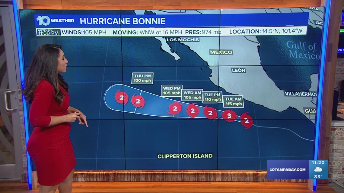 Tracking the Tropics Hurricane Bonnie threatens to bring dangerous conditions to Mexico's