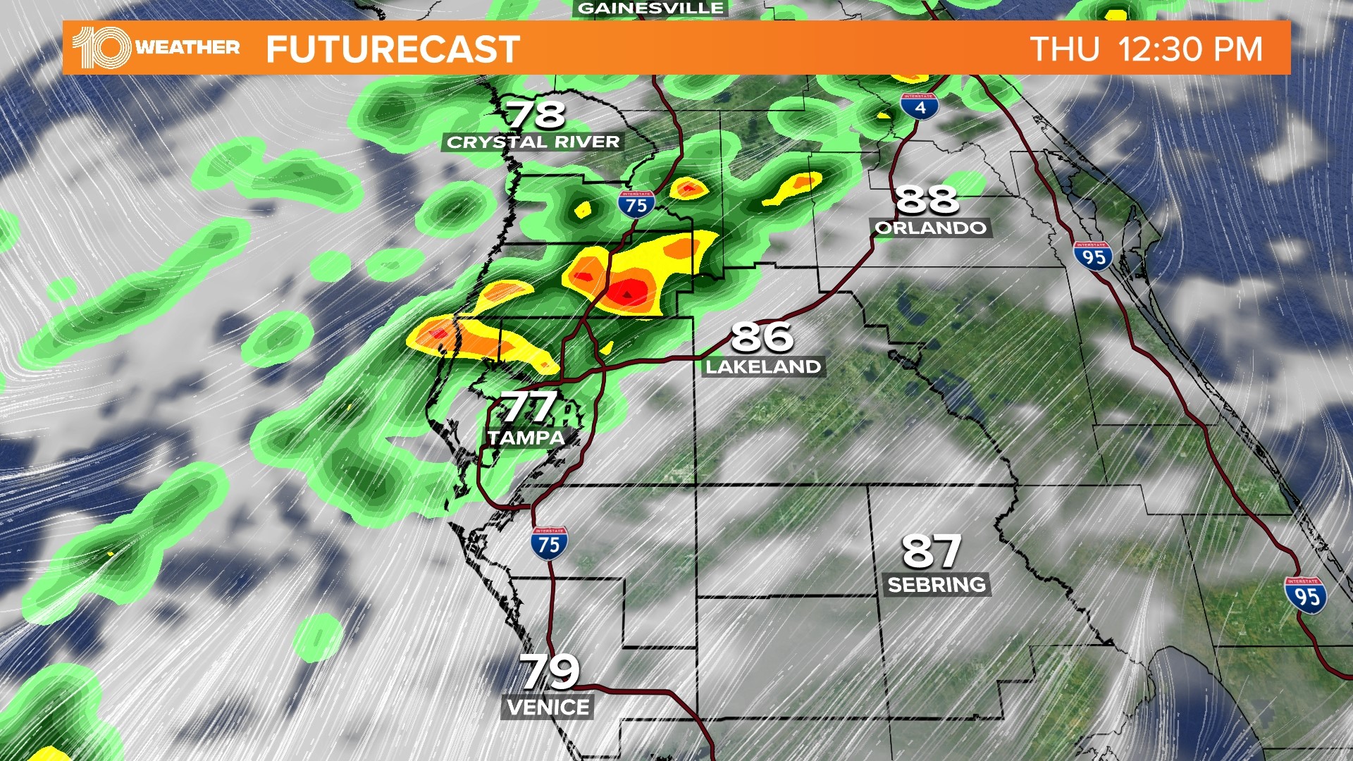 LIVE RADAR Tampa Bay area sees strong, severe storms