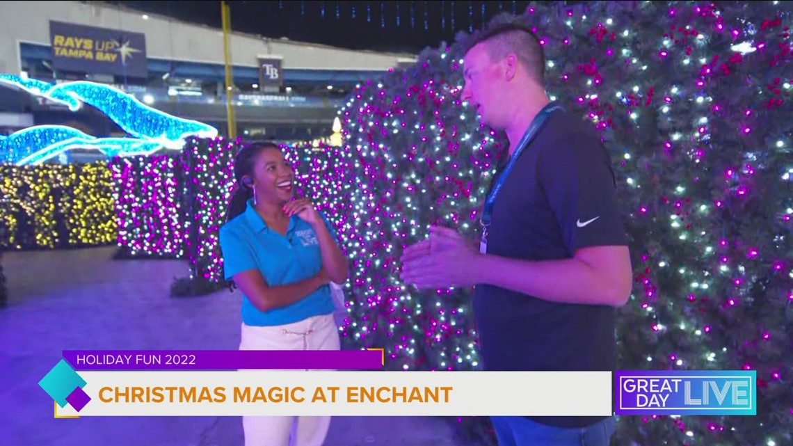 Christmas magic happening now at Enchant St. Pete