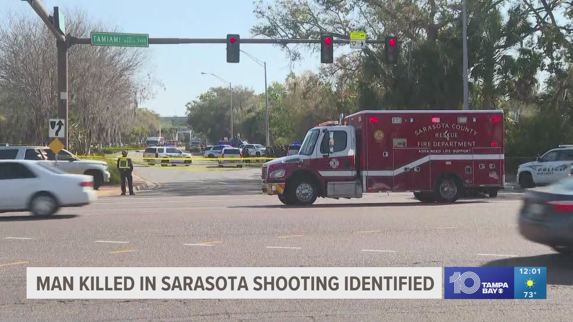 The Sarasota Police Department confirmed William Pickett, 54, is the man who died Monday morning during the shooting incident.