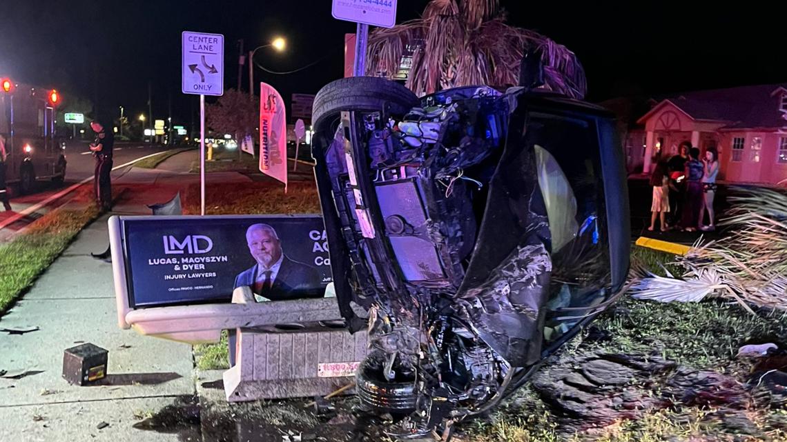 3 hurt in severe Spring Hill car crash, fire rescue says | wtsp.com