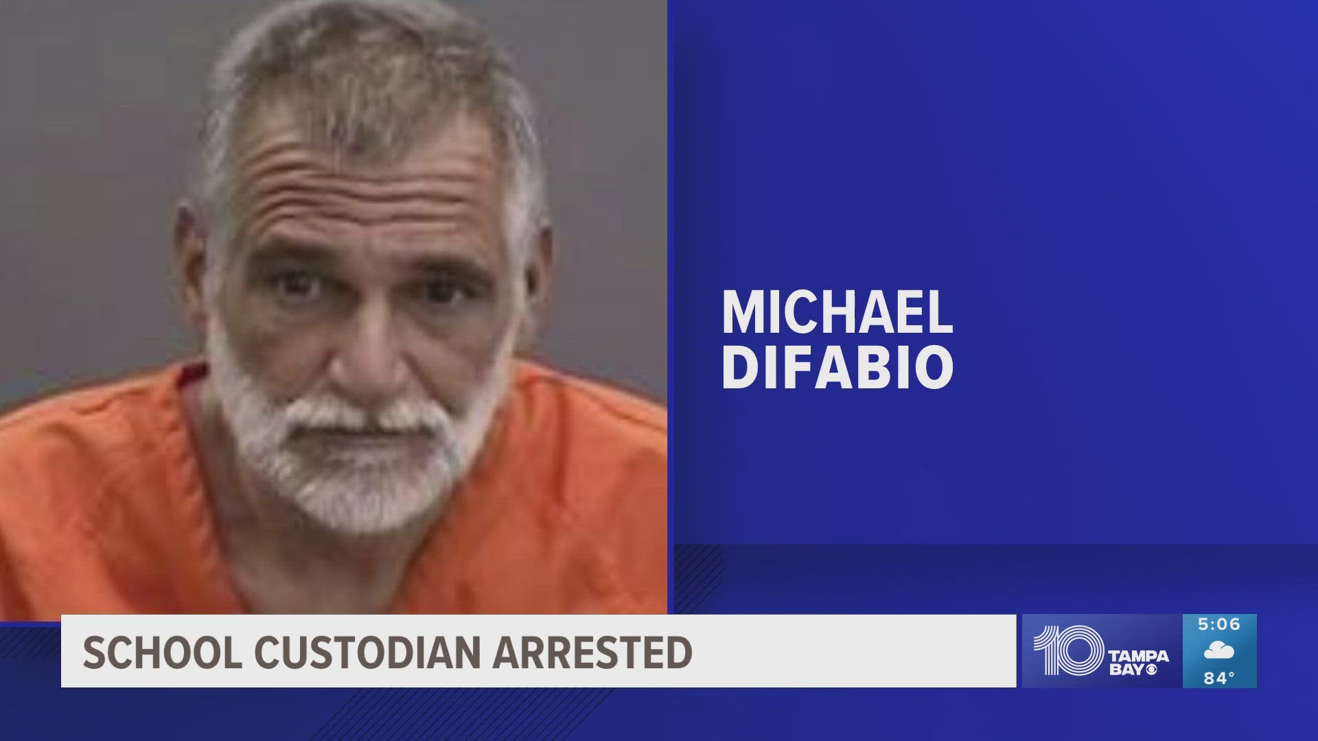 At the time of his arrest, 58-year-old Michael Difabio resigned from King High School, according to the Hillsborough County Sheriff's Office.