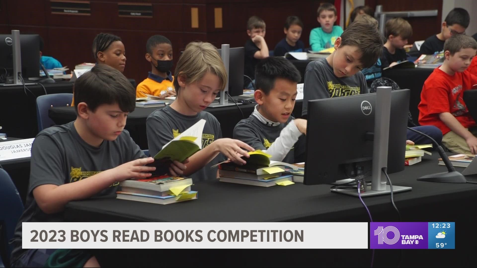 Kids from Pinellas County were quizzed on four books they were assigned to read.