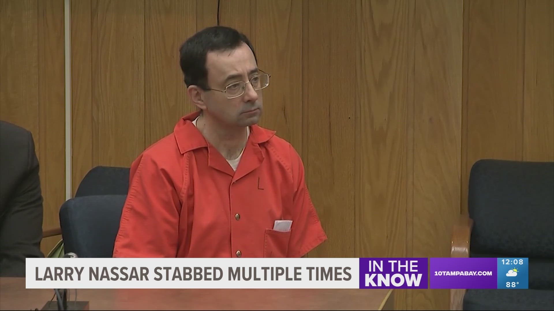 Larry Nassar stabbed multiple times in federal prison | wtsp.com