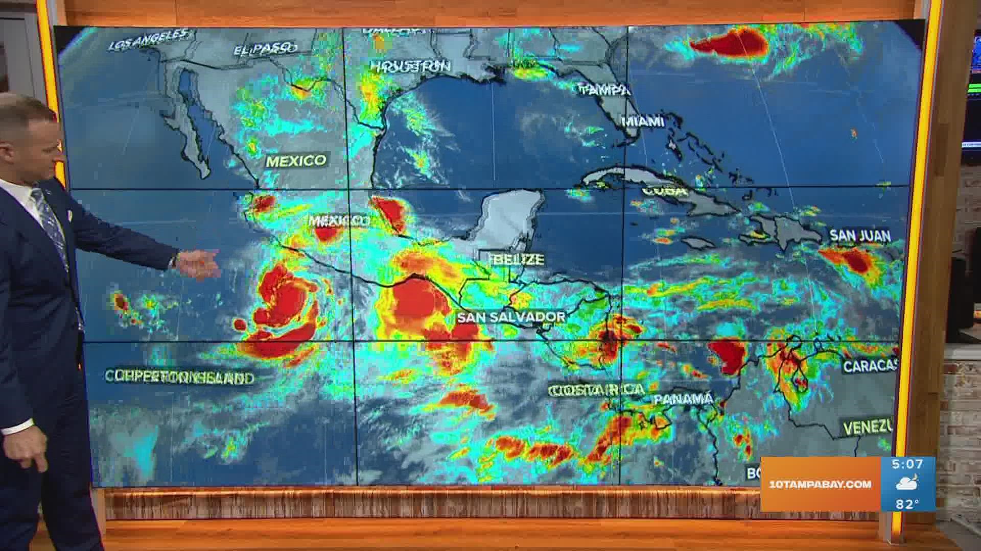 Tropical Wave Invest 93-L has a 40% chance of development over the next five days.