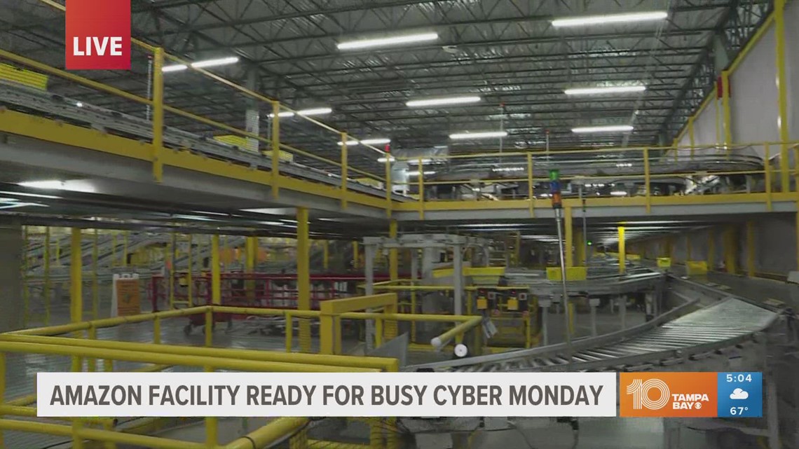 Tampa-area Amazon fulfillment centers gear up for Cyber Monday