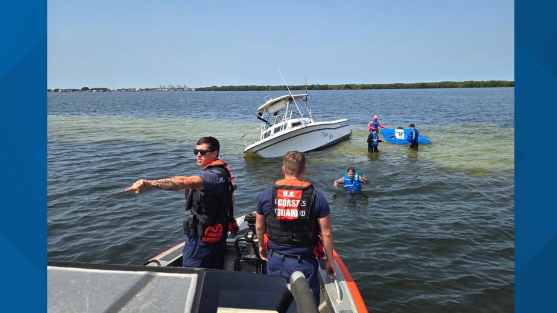 Coast Guard rescues 5 people in Tampa Bay waters Saturday