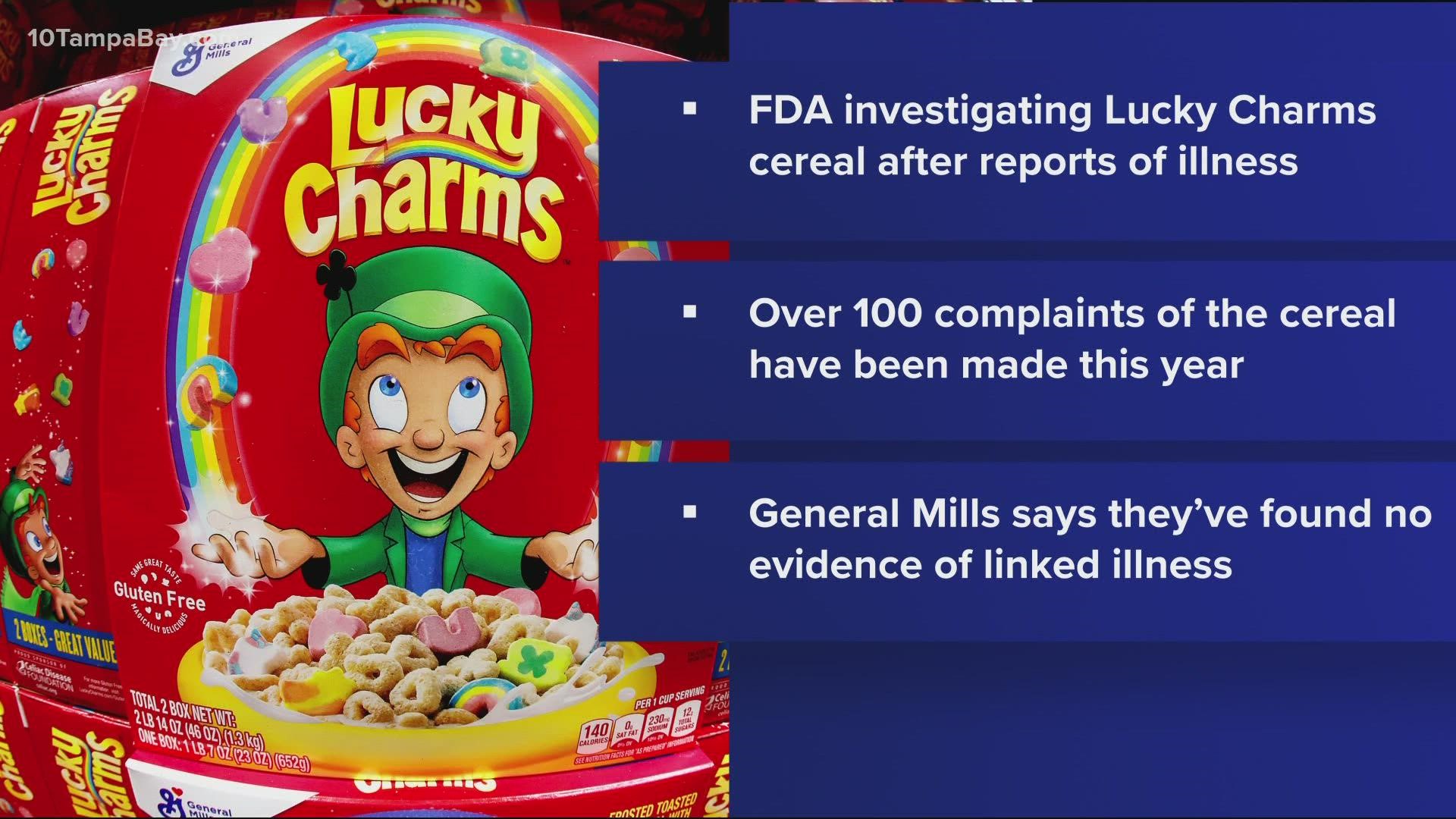 FDA investiga cereal Lucky Charms tras denuncias de supuesto