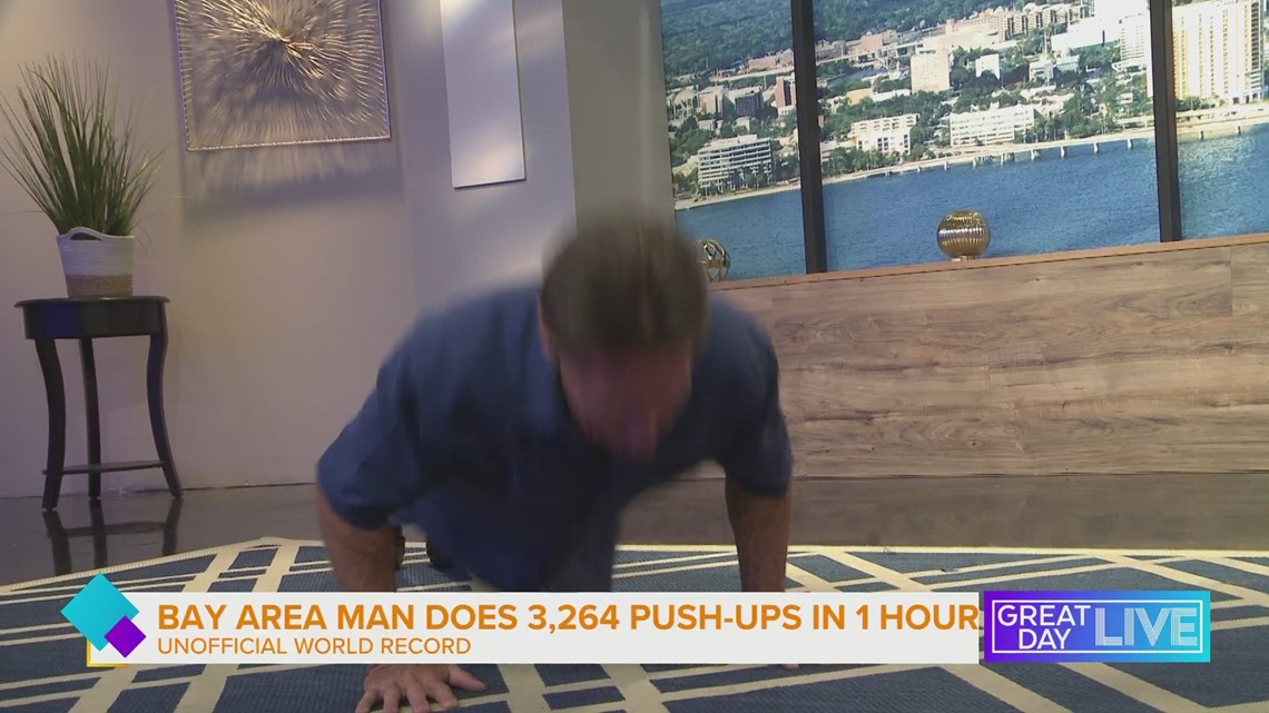 Florida man, 60, does 3,264 pushups in 1 hour to break world record 