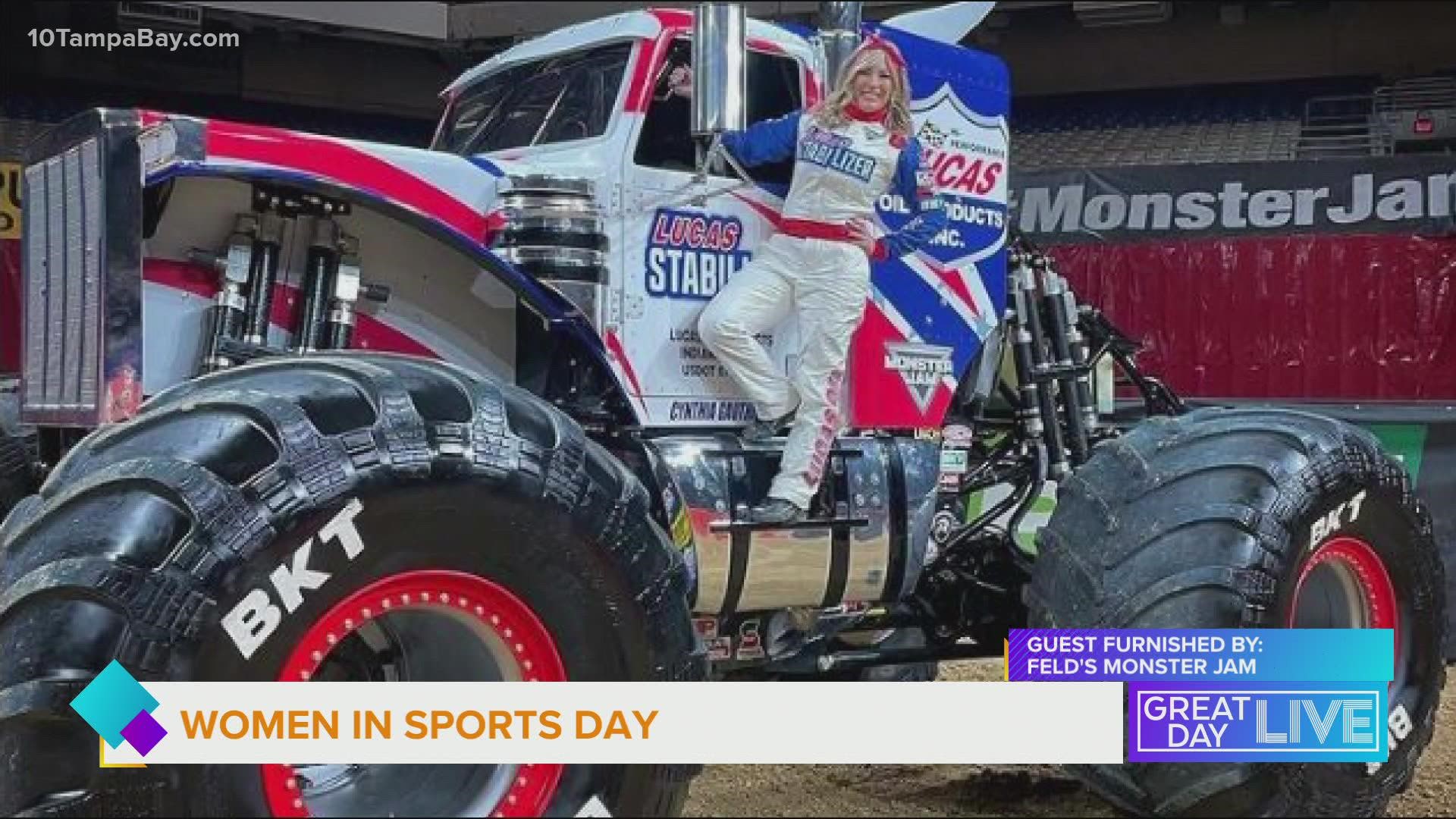 Monster Jam's female driver not afraid to step on it