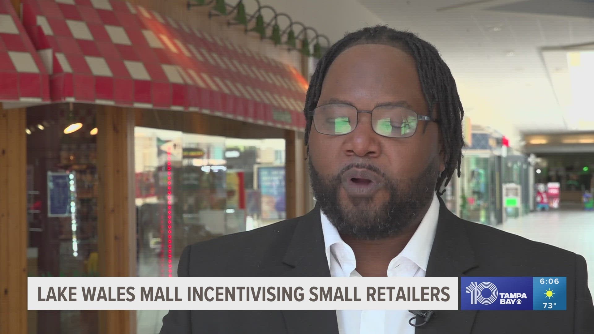 Curtis Gibson, property manager of Eagle Ridge Mall in Lake Wales, added roughly 20 small businesses to the mall.