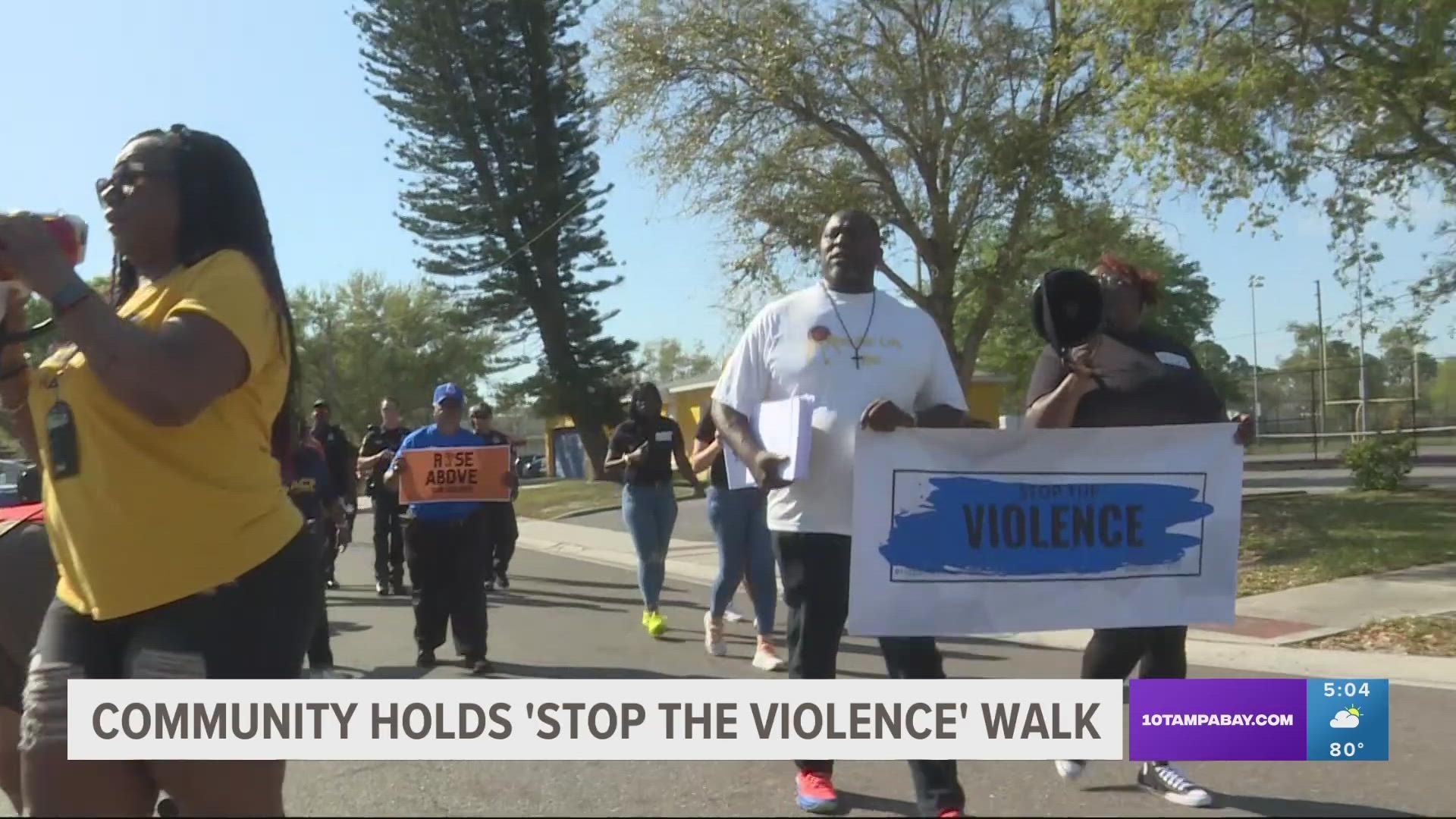 Several groups fighting to save lives in the community met at Wildwood Park, near the Jet Jackson Recreation Center.