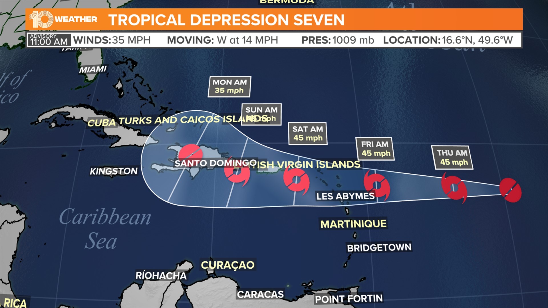 Tropical Storm Watch Could Be Required For Portions Of The Leeward ...