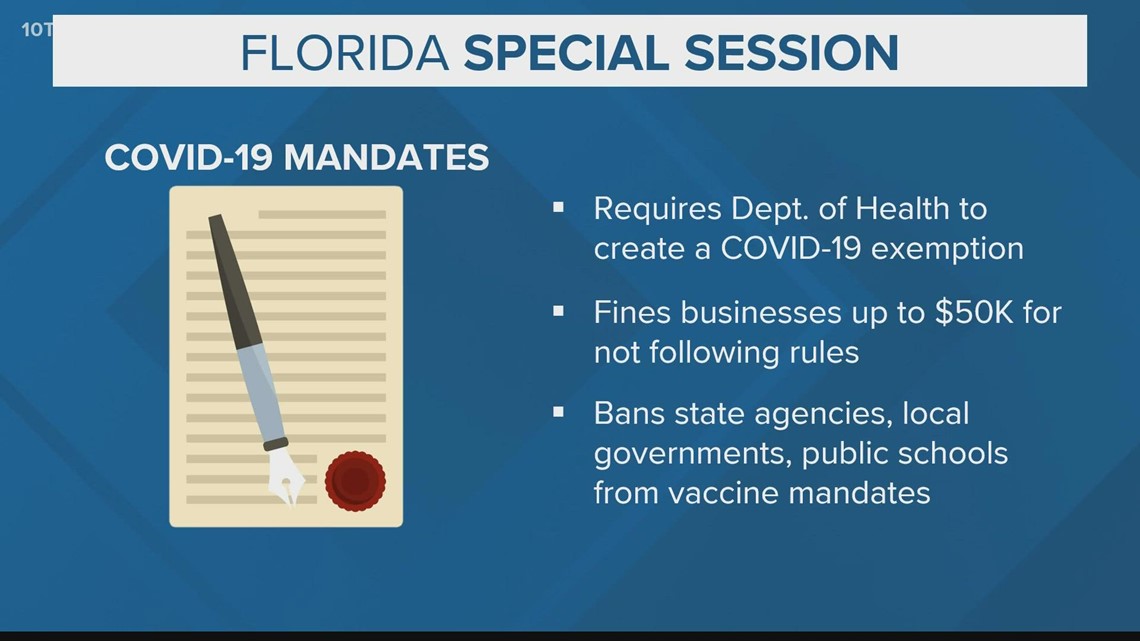 Florida House moves forward with bills to limit vaccine mandates