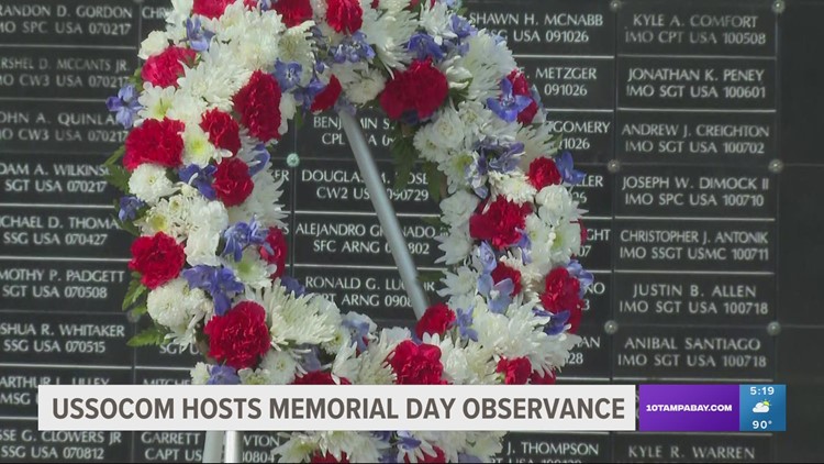 MacDill Air Force base USSOCOM hosts Memorial Day observance
