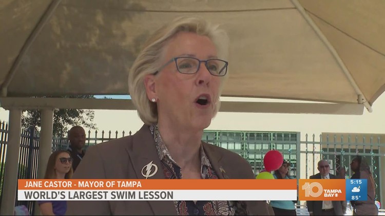 Kids learn water safety at 'World's Largest Swim Lesson'