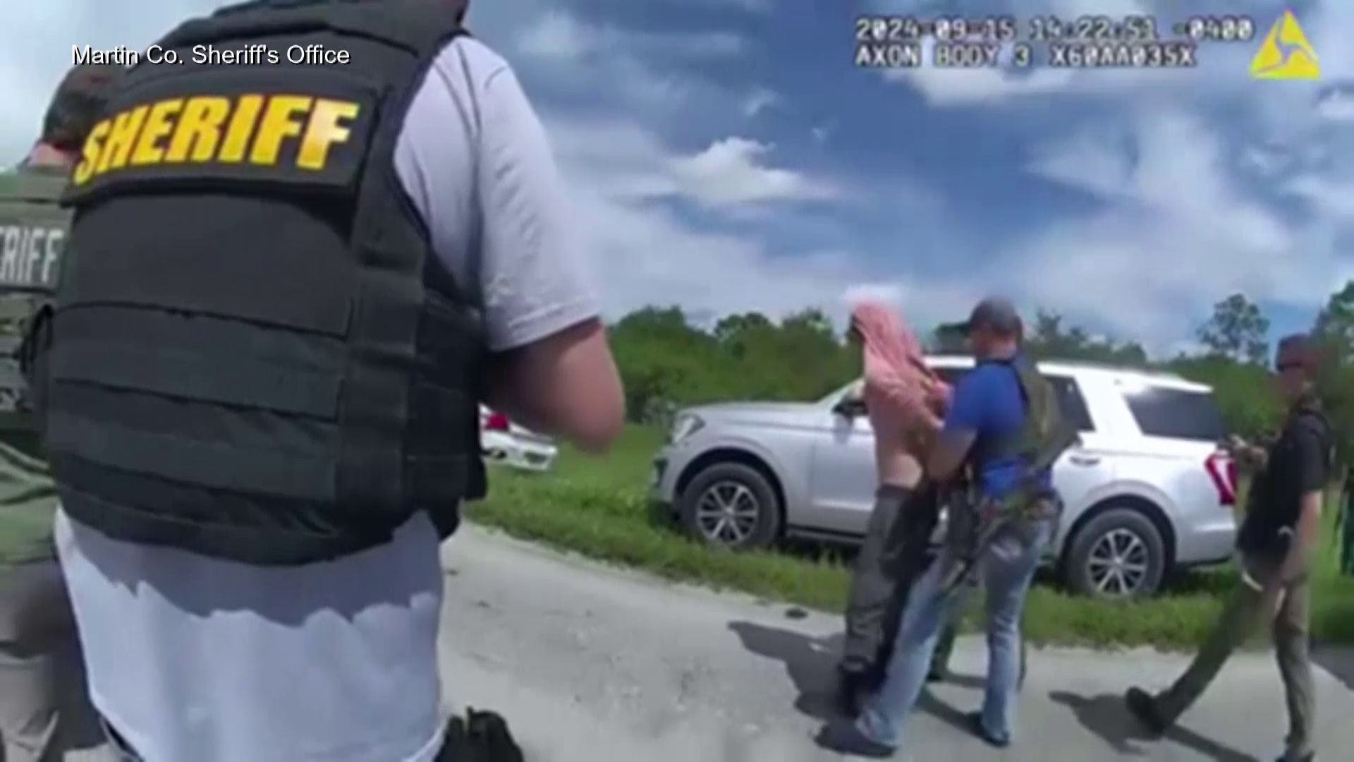 Newly released body camera footage shows the suspect in what appeared to be an assassination attempt against former president Donald Trump being arrested on Sunday.