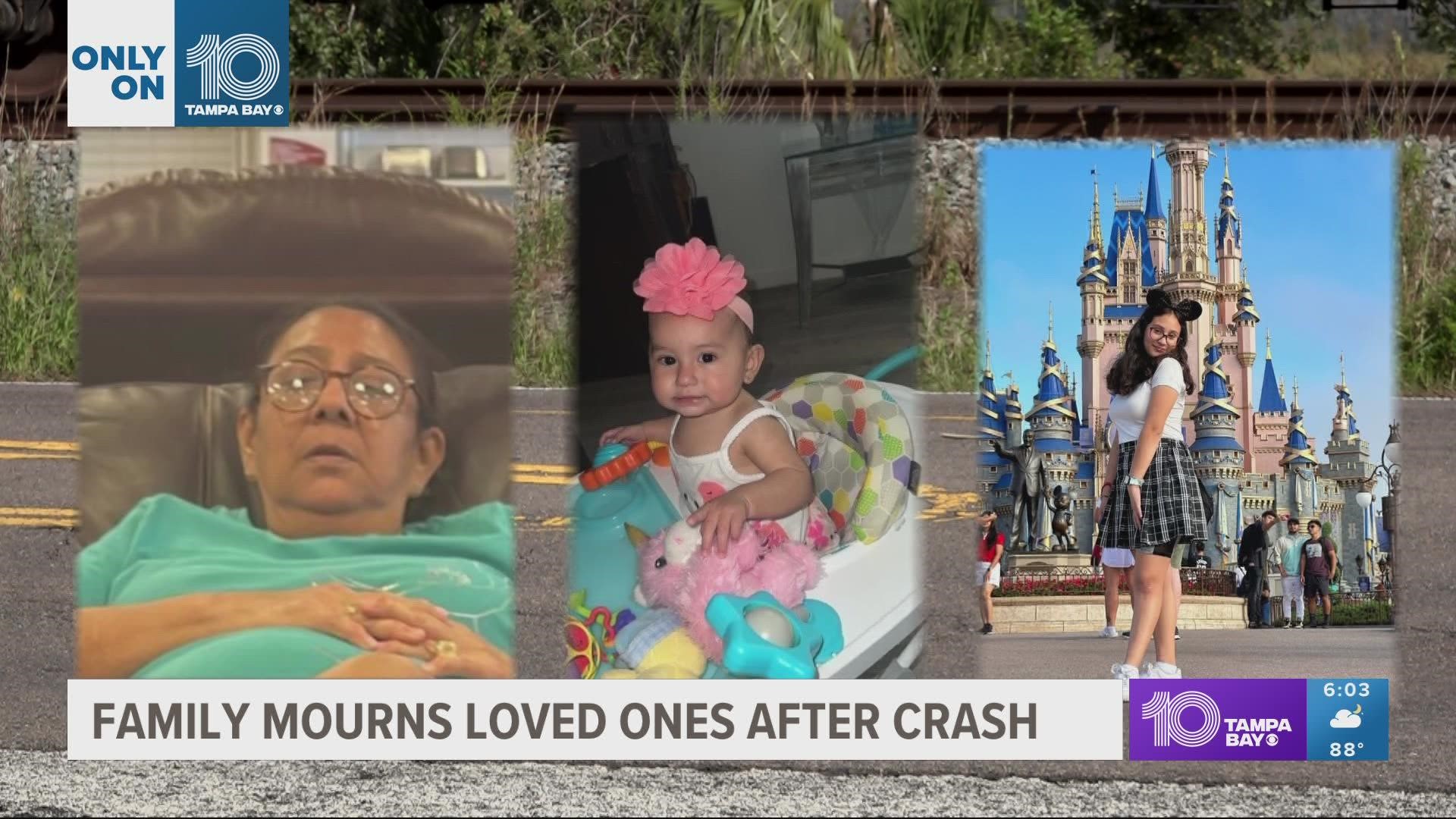 Jose Funes says seven of his family members were heading home from Disney World after celebrating a birthday when the crash happened.